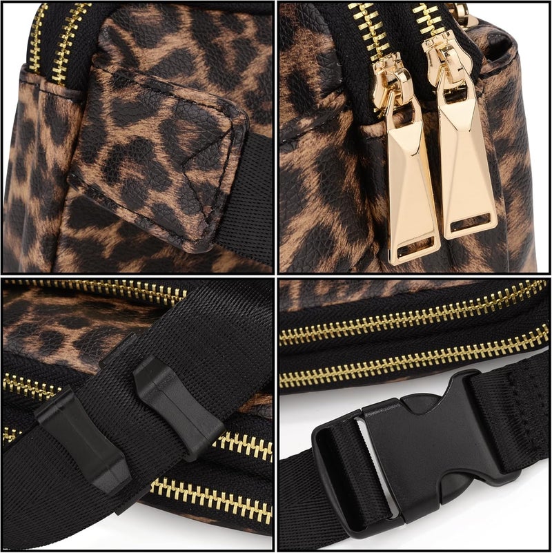 UTO Fanny Pack for Women Crossbody Trendy Fashion Belt Purse Chest Waist Hip Bumbag for Outdoor Shopping Travel Hiking - Image 4